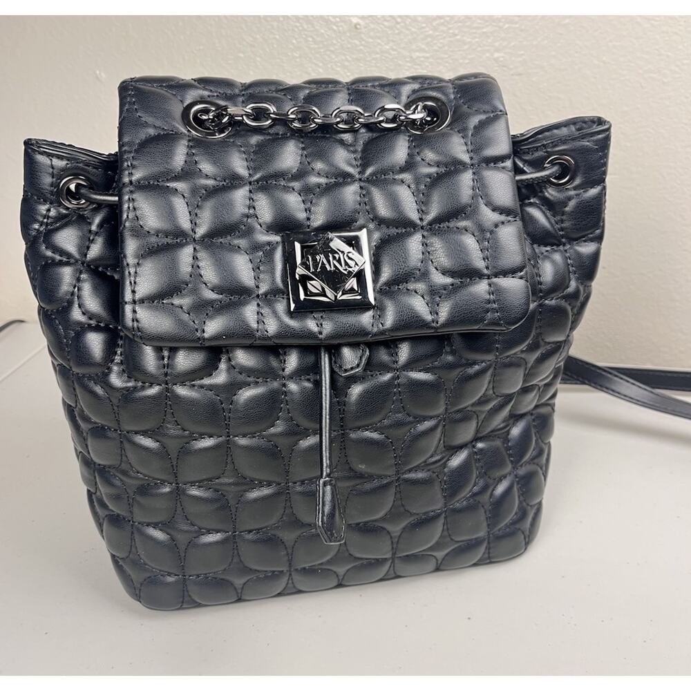 Authentic Paris Hilton Y2K Quilted Mini Backpack Chain Bag 2000s